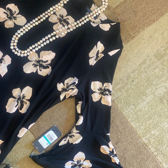 Tommy Hilfiger Black and Floral-Print A-Line Dress - Picture 11 of 14